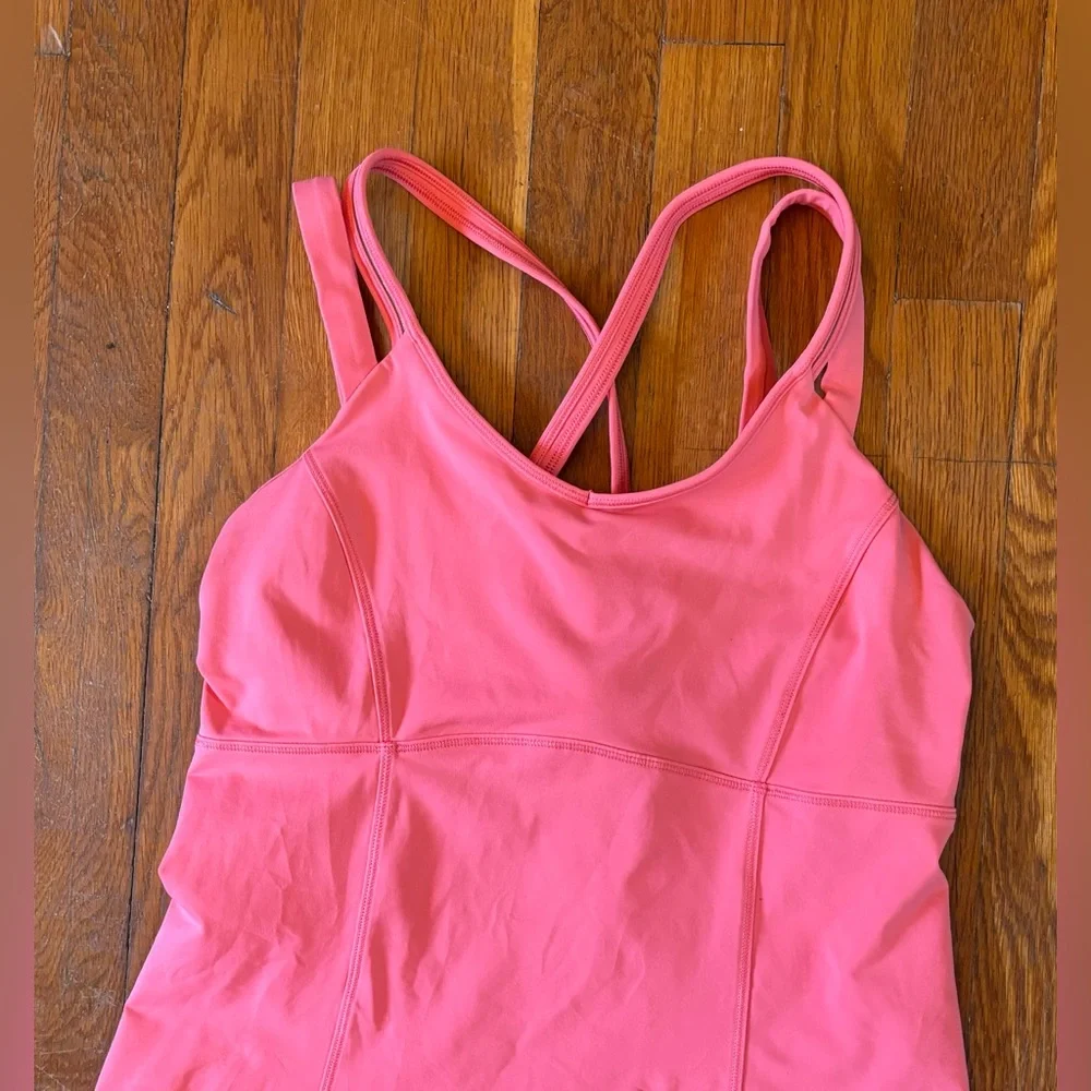 Lululemon Pink Multiple Strap Tank Top Women’s Size 10 - Picture 2 of 6